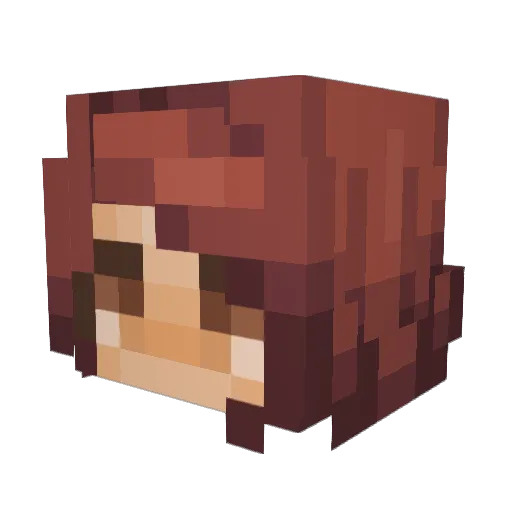 PPL_CH3 Minecraft avatar head, 3D render