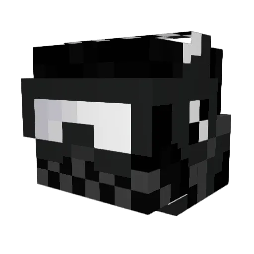 PPMaxi Minecraft avatar head, 3D render