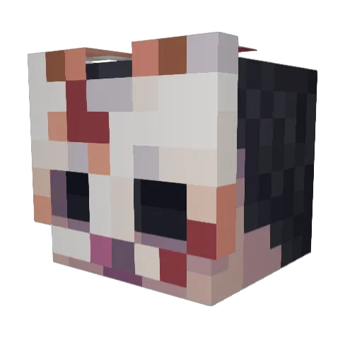 PPMichelangelo Minecraft avatar head, 3D render