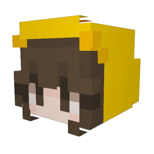 PPOGEUL2 Minecraft avatar head, 3D render