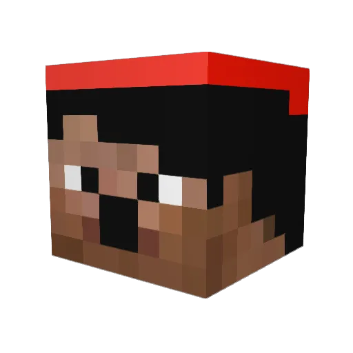 PPPPPP2345456 Minecraft avatar head, 3D render