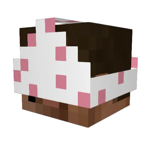 PPPPete Minecraft avatar head, 3D render