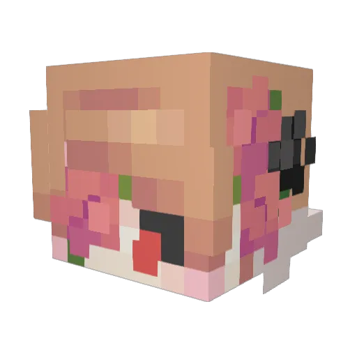 PPginormous Minecraft avatar head, 3D render