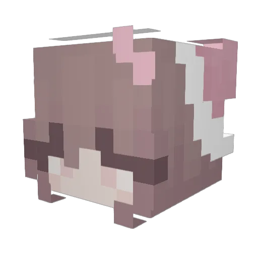 PPiko Minecraft avatar head, 3D render
