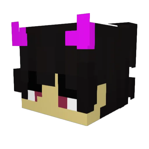 PPo_nyo Minecraft avatar head, 3D render