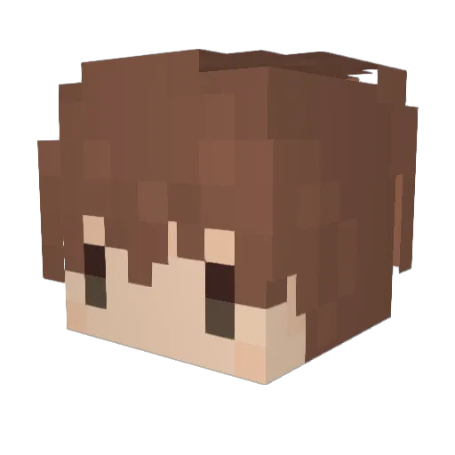 PPyoudd Minecraft avatar head, 3D render