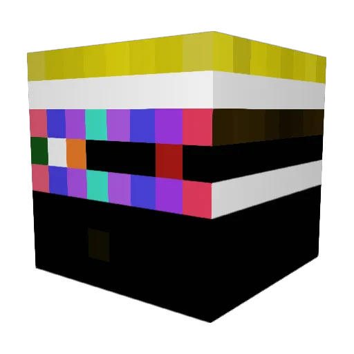 PQM2 Minecraft avatar head, 3D render