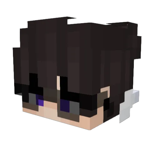 PQ_CakeisMc Minecraft avatar head, 3D render