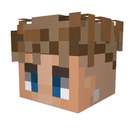 PR00F77 Minecraft avatar head, 3D render