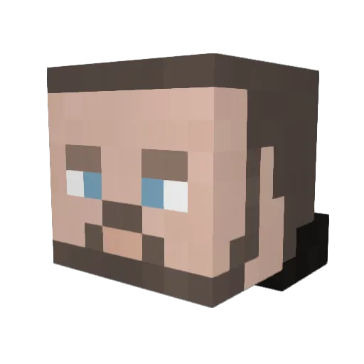 PR10RITY Minecraft avatar head, 3D render