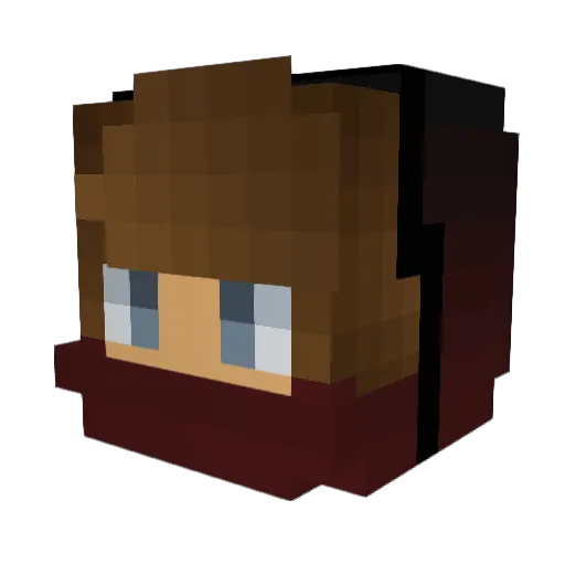 PR3M1UM93 Minecraft avatar head, 3D render