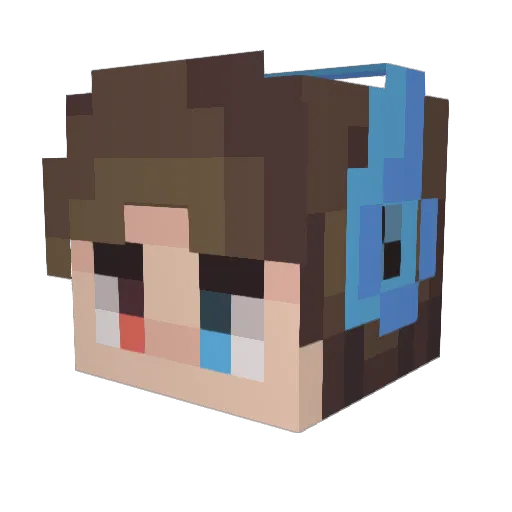 PRAIM2024 Minecraft avatar head, 3D render