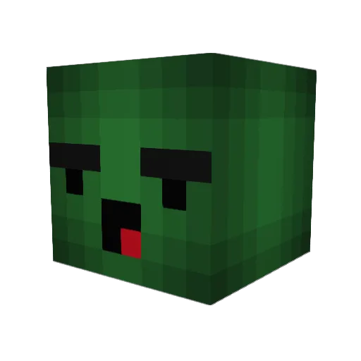 PRANGKY Minecraft avatar head, 3D render