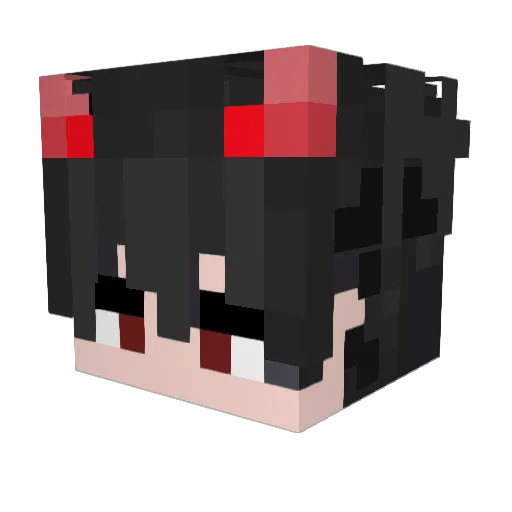 PRC_J Minecraft avatar head, 3D render