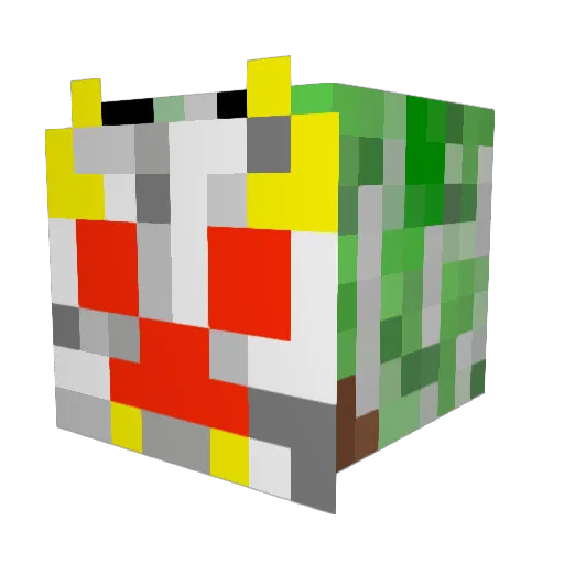 PREDATORkai Minecraft avatar head, 3D render