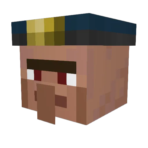 PRED_exe Minecraft avatar head, 3D render