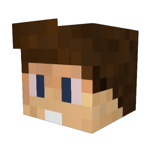 PREEZY Minecraft avatar head, 3D render