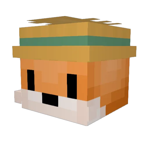 PREMIST Minecraft avatar head, 3D render