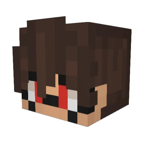 PRESTONFIGHTER Minecraft avatar head, 3D render