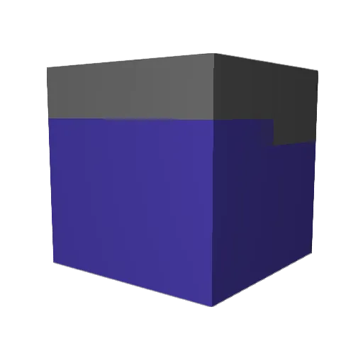 PRIDE5968 Minecraft avatar head, 3D render