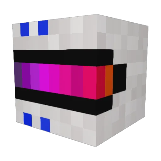 PRIMERAFA Minecraft avatar head, 3D render