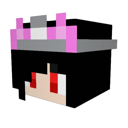 PRINCESS_NORTH Minecraft avatar head, 3D render