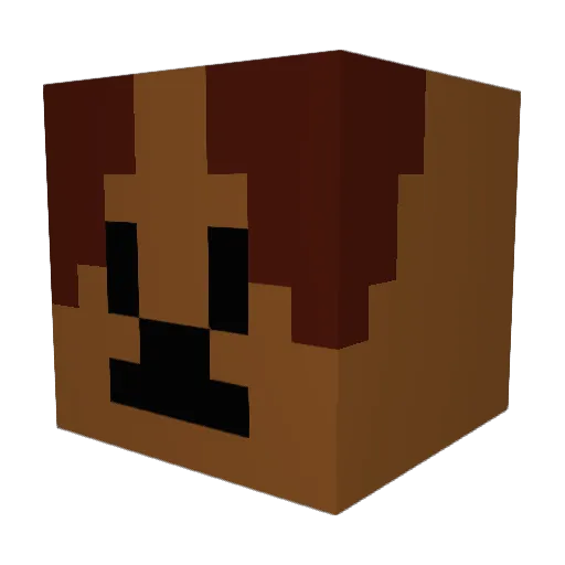 PRINZ_GG Minecraft avatar head, 3D render