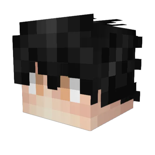 PRISMATICO Minecraft avatar head, 3D render