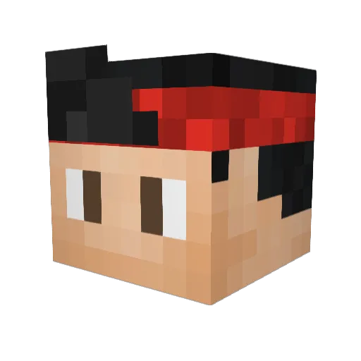 PRIZZY_ Minecraft avatar head, 3D render