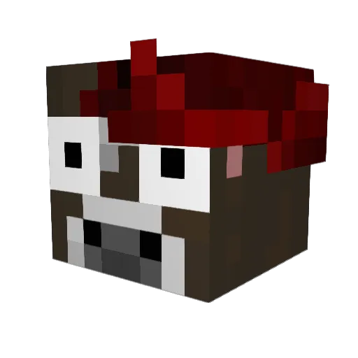 PRM00R3 Minecraft avatar head, 3D render