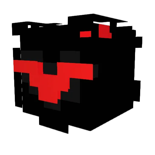 PRO456B Minecraft avatar head, 3D render
