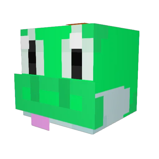 PRO825 Minecraft avatar head, 3D render