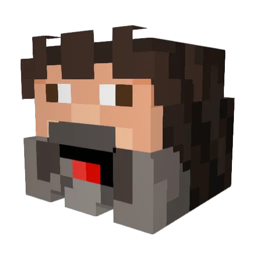 PRODIMIZER Minecraft avatar head, 3D render