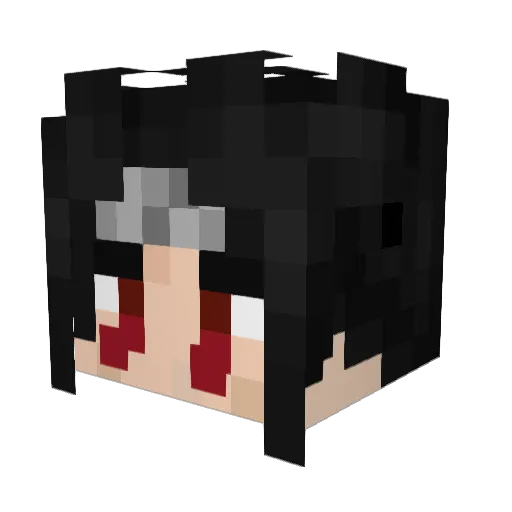 PROF_BANNER Minecraft avatar head, 3D render