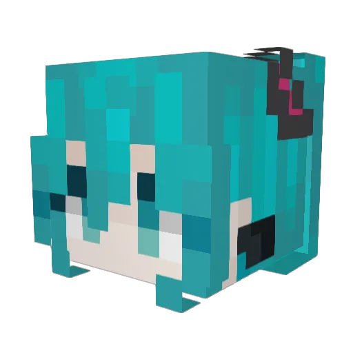 PROMAXLOL Minecraft avatar head, 3D render