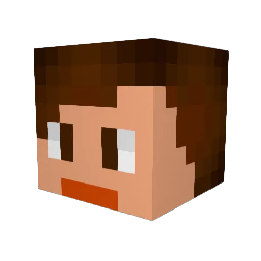 PROPH37 Minecraft avatar head, 3D render