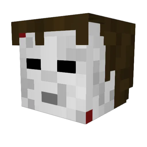 PRORLANDO Minecraft avatar head, 3D render