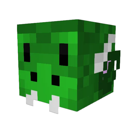 PRORO Minecraft avatar head, 3D render