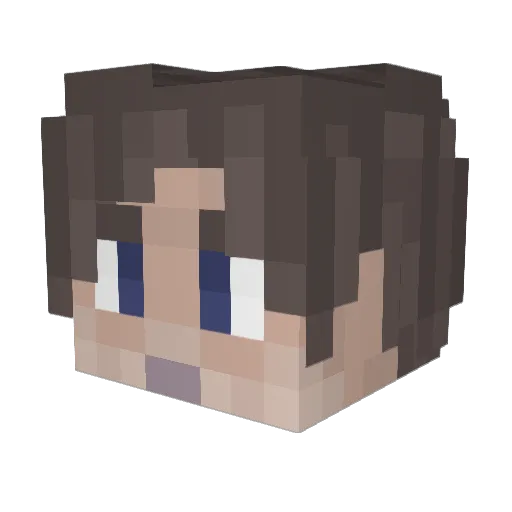 PROTCK Minecraft avatar head, 3D render