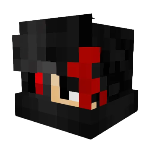 PROTOBEAST Minecraft avatar head, 3D render