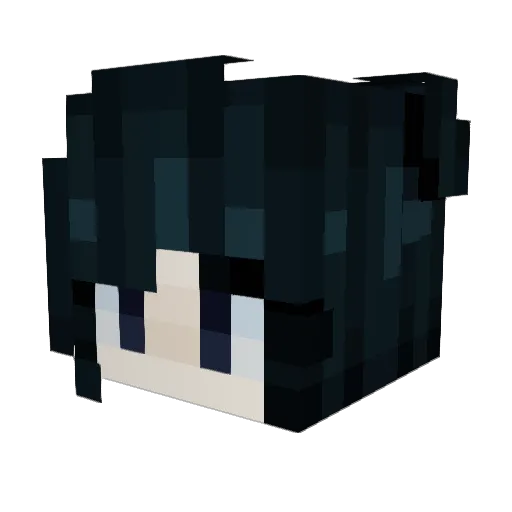 PROTO_19 Minecraft avatar head, 3D render
