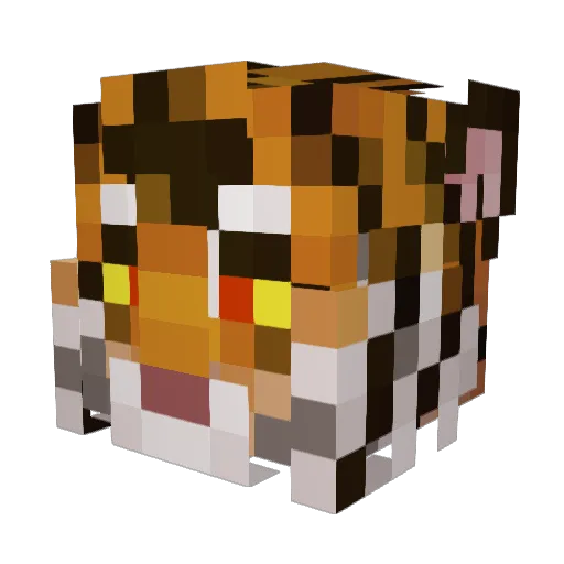 PROXONIX Minecraft avatar head, 3D render