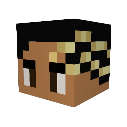 PROXYmahin Minecraft avatar head, 3D render