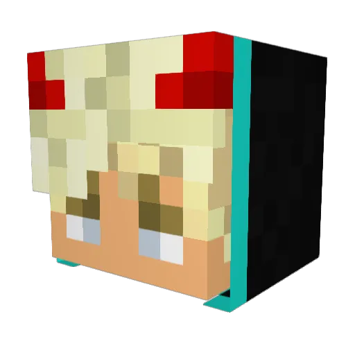 PRO_skyline2 Minecraft avatar head, 3D render