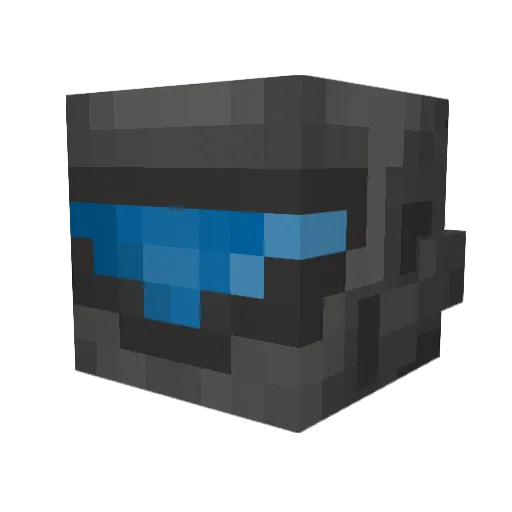 PROperGRAMmar Minecraft avatar head, 3D render