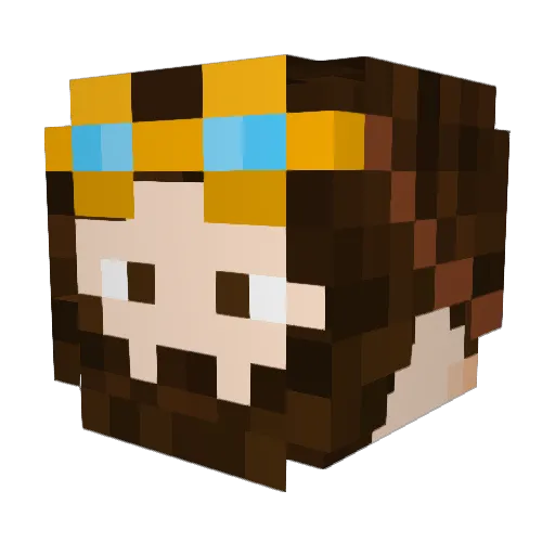 PROtonX360 Minecraft avatar head, 3D render
