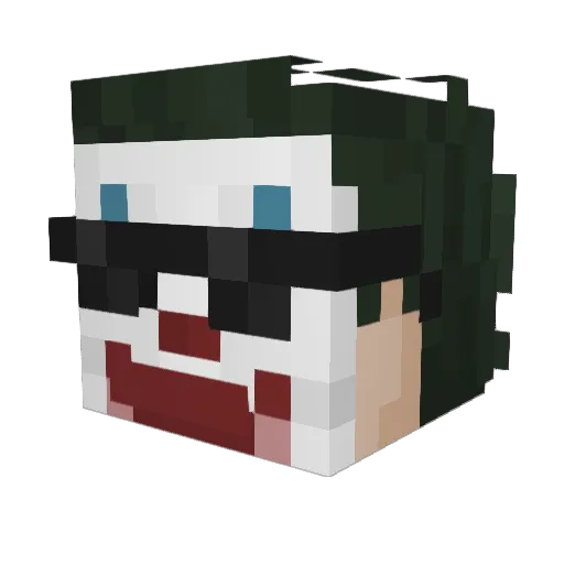 PRS_leonardo Minecraft avatar head, 3D render
