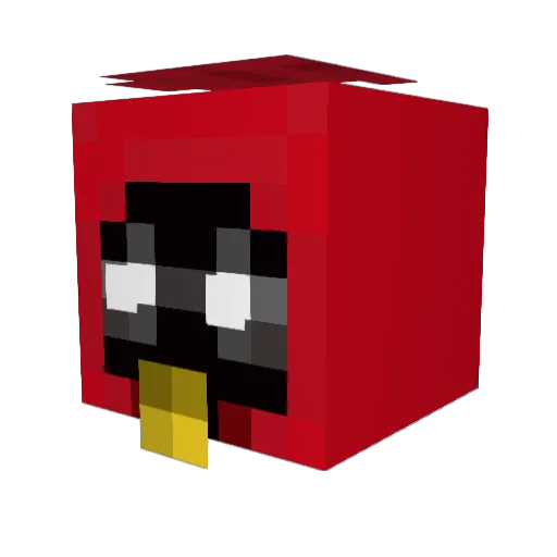 PRT001 Minecraft avatar head, 3D render