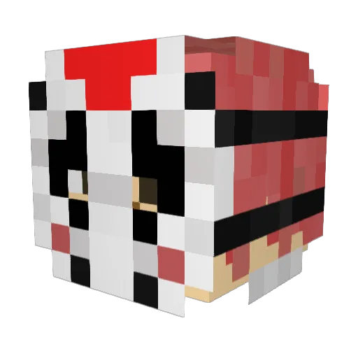PRTL_ Minecraft avatar head, 3D render