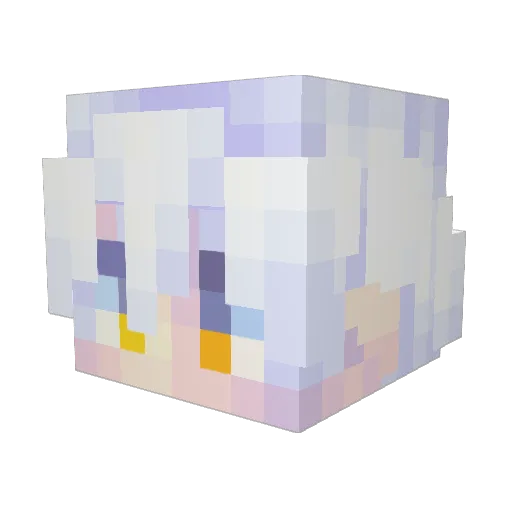PRTO_FZ Minecraft avatar head, 3D render